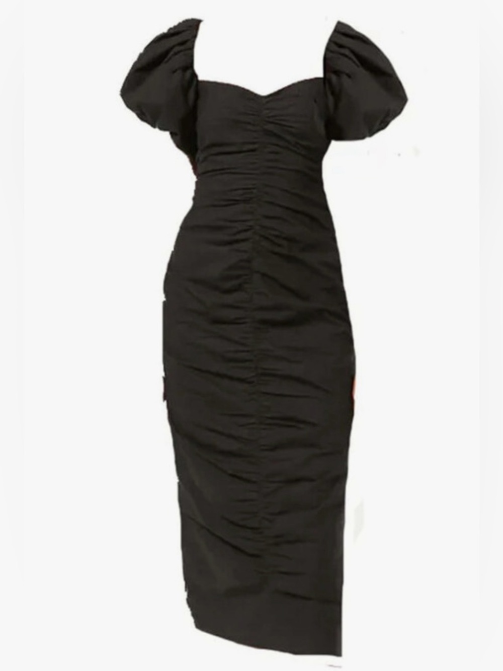 NWT Rhode Black Tessa Cotton Poplin Dress Sz 2